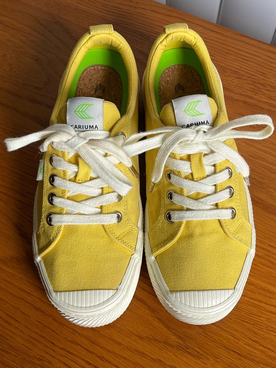 Cariuma Shoes - Cariuma Oca Low Canvas Sneakers Yellow Size 7